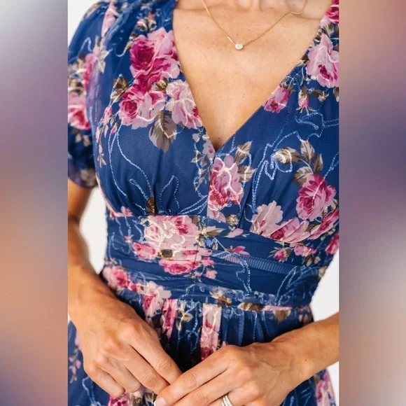 Baltic Born Blue Floral Maxi Dress - Picture 16 of 16